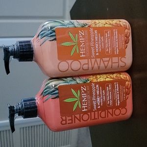 Hempz Sweet Pineapple & Honey Melon Shampoo & Conditioner 17 oz